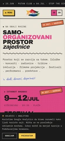 GNEZDO — live site (mobile)